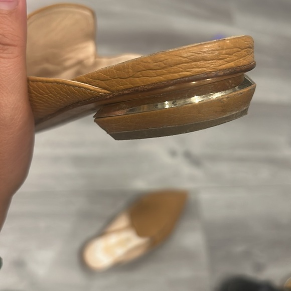 Nicholas Kirkwood Tan Brown Leather Mules 37 - Picture 4 of 8